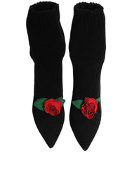 Dolce & Gabbana mustrid stillettokandjad keskmise varrega saapad