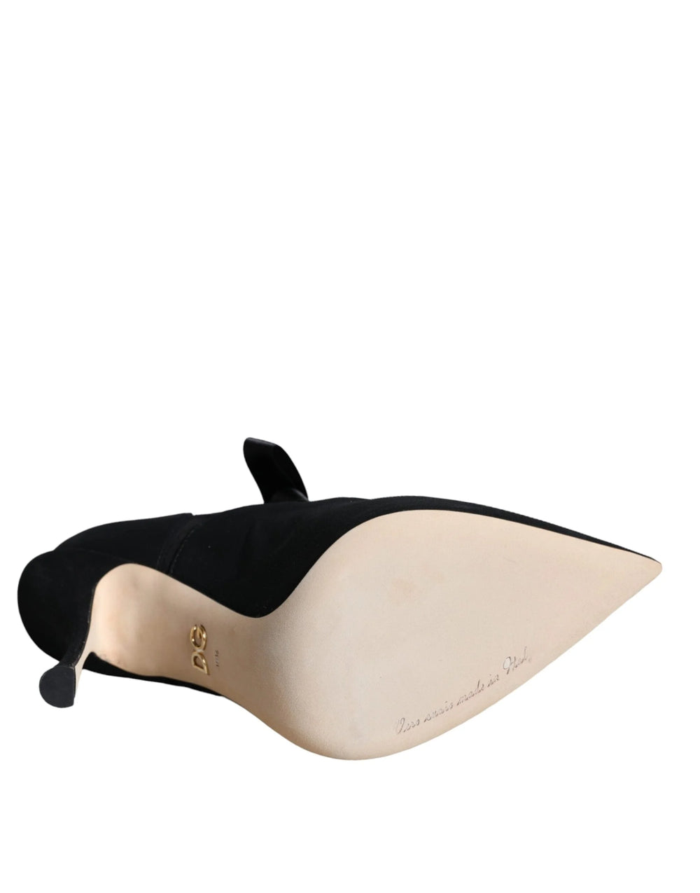 Dolce & Gabbana Black Stiletto Heels Mid Calf Boots Shoes - EU38.5/US8 - Boots