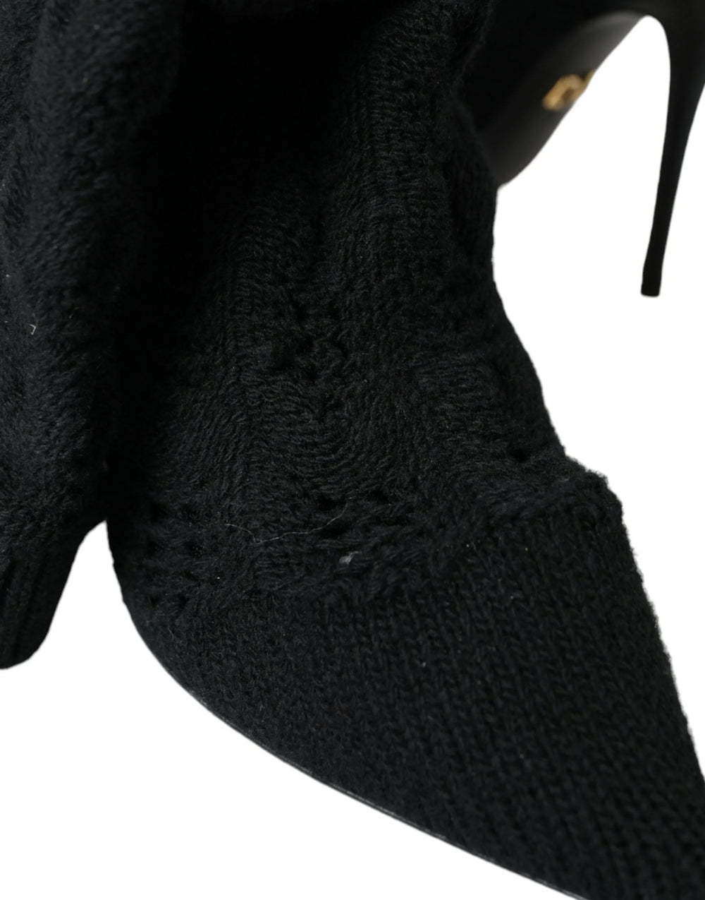 Dolce & Gabbana Black Stiletto Heels Mid Calf Boots Shoes - EU39/US8.5 - Boots