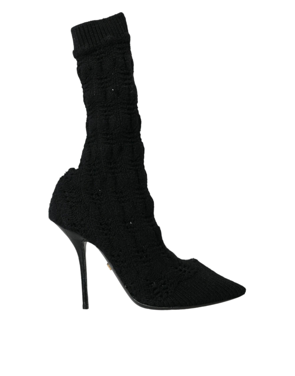 Dolce & Gabbana Black Stiletto Heels Mid Calf Boots Shoes - EU39/US8.5 - Boots