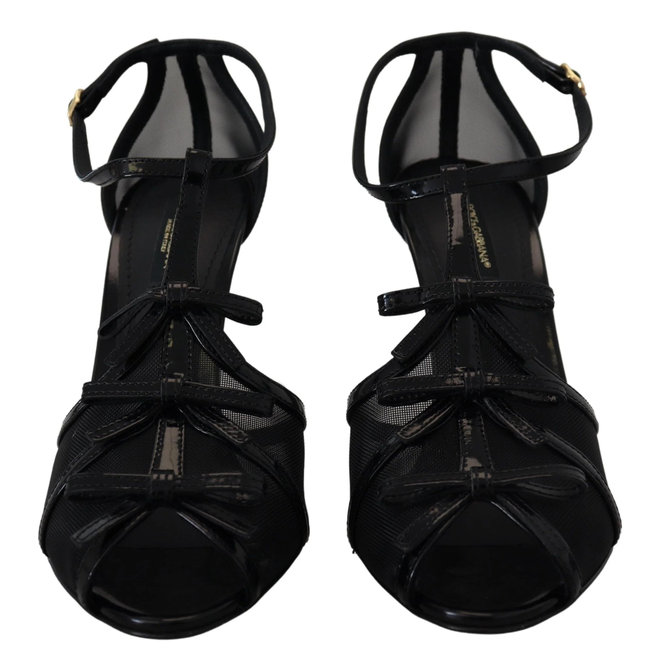 Dolce & Gabbana Black Stiletto High Heels Sandals Shoes - EU38/US7.5 - Sandals