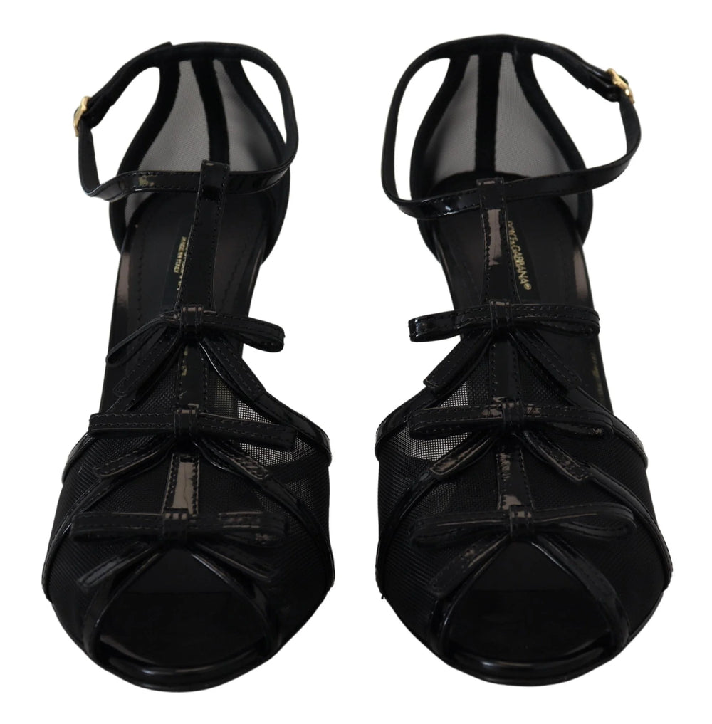 Dolce & Gabbana Black Stiletto High Heels Sandals Shoes - EU38/US7.5 - Sandals