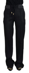Dolce & Gabbana Black Straight Fit Cotton Pants - IT38|XS - Trousers