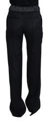 Dolce & Gabbana Black Straight Fit Cotton Pants - IT38|XS - Trousers