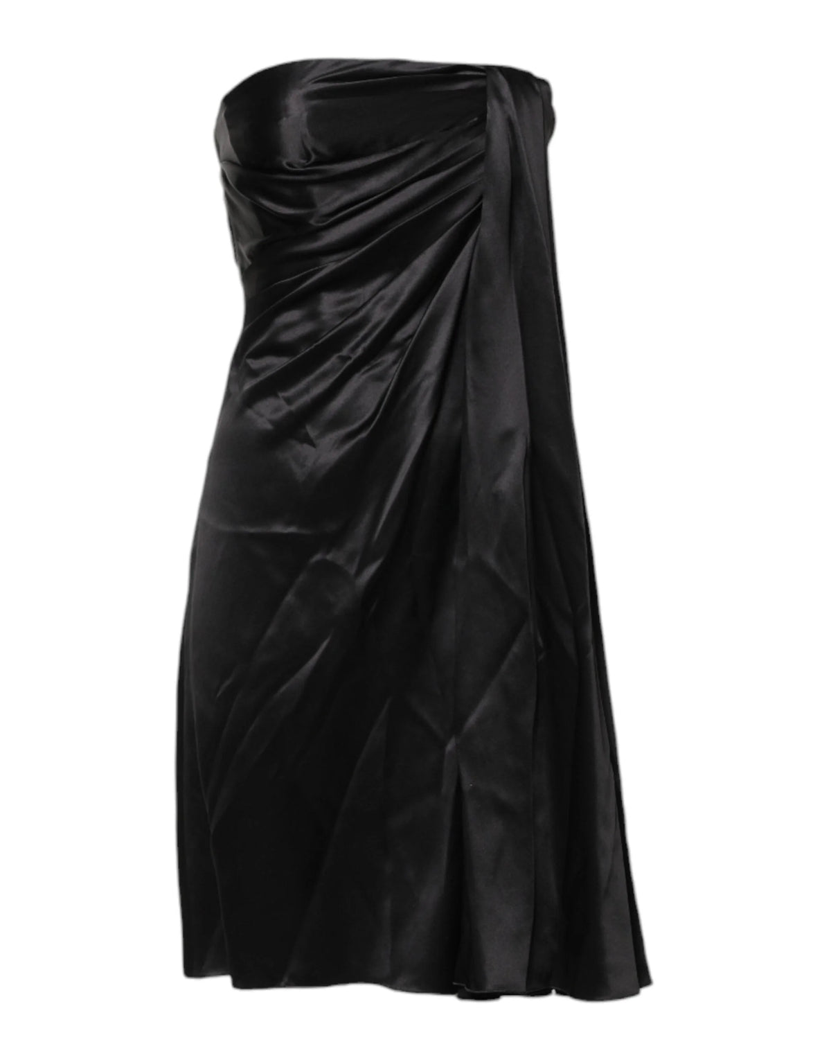 Dolce & Gabbana Black Strapless Sheath A-line Mini Dress - IT38 | XS