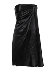 Dolce & Gabbana Black Strapless Sheath A-line Mini Dress - IT38 | XS