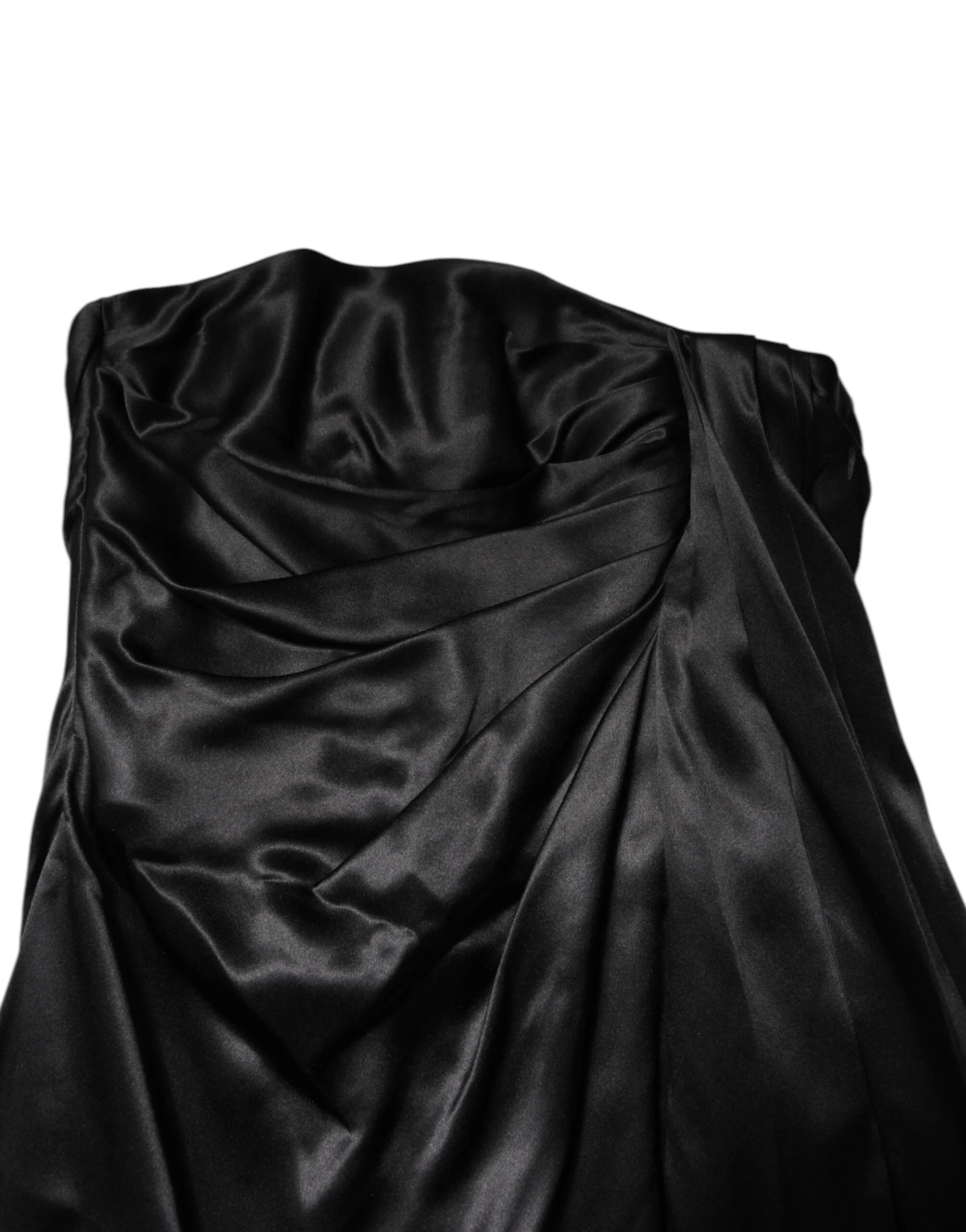 Dolce & Gabbana Black Strapless Sheath A-line Mini Dress - IT38 | XS