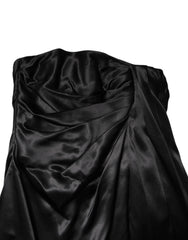 Dolce & Gabbana Black Strapless Sheath A-line Mini Dress - IT38 | XS