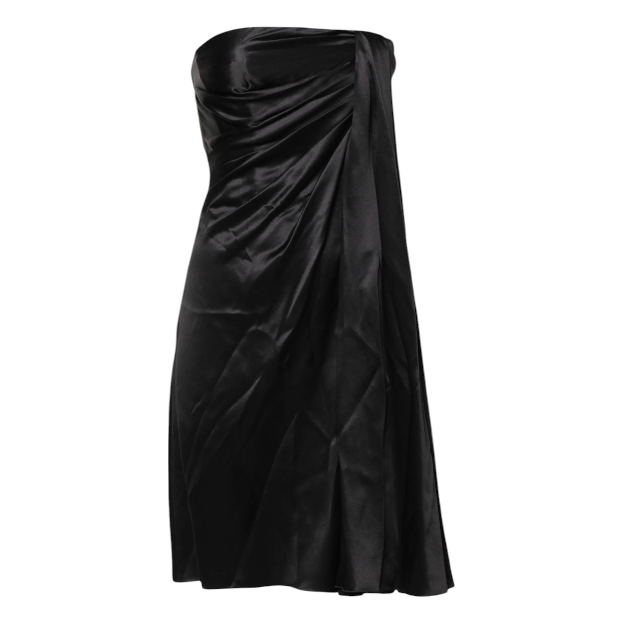 Dolce & Gabbana Black Strapless Sheath A-line Mini Dress - IT38 | XS