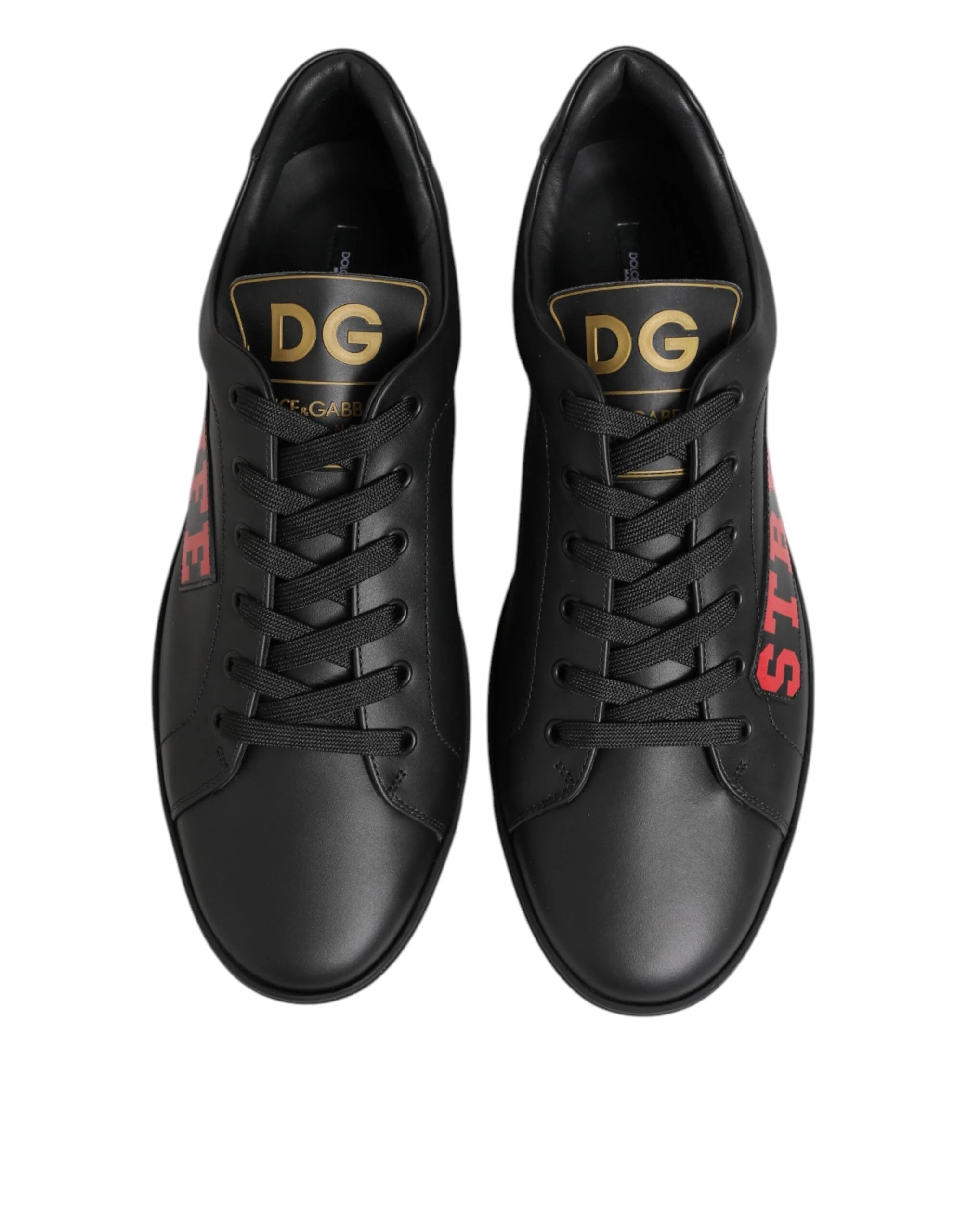 Dolce & Gabbana Black Street Life Low Top Men Sneakers Shoes - Sneakers
