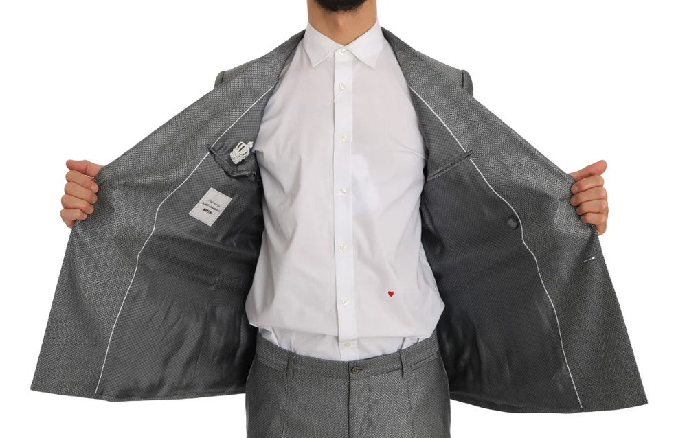 Dolce & Gabbana Black Stretch Crystal Bee Slim Fit Suit - IT48 | M - Pant Suits