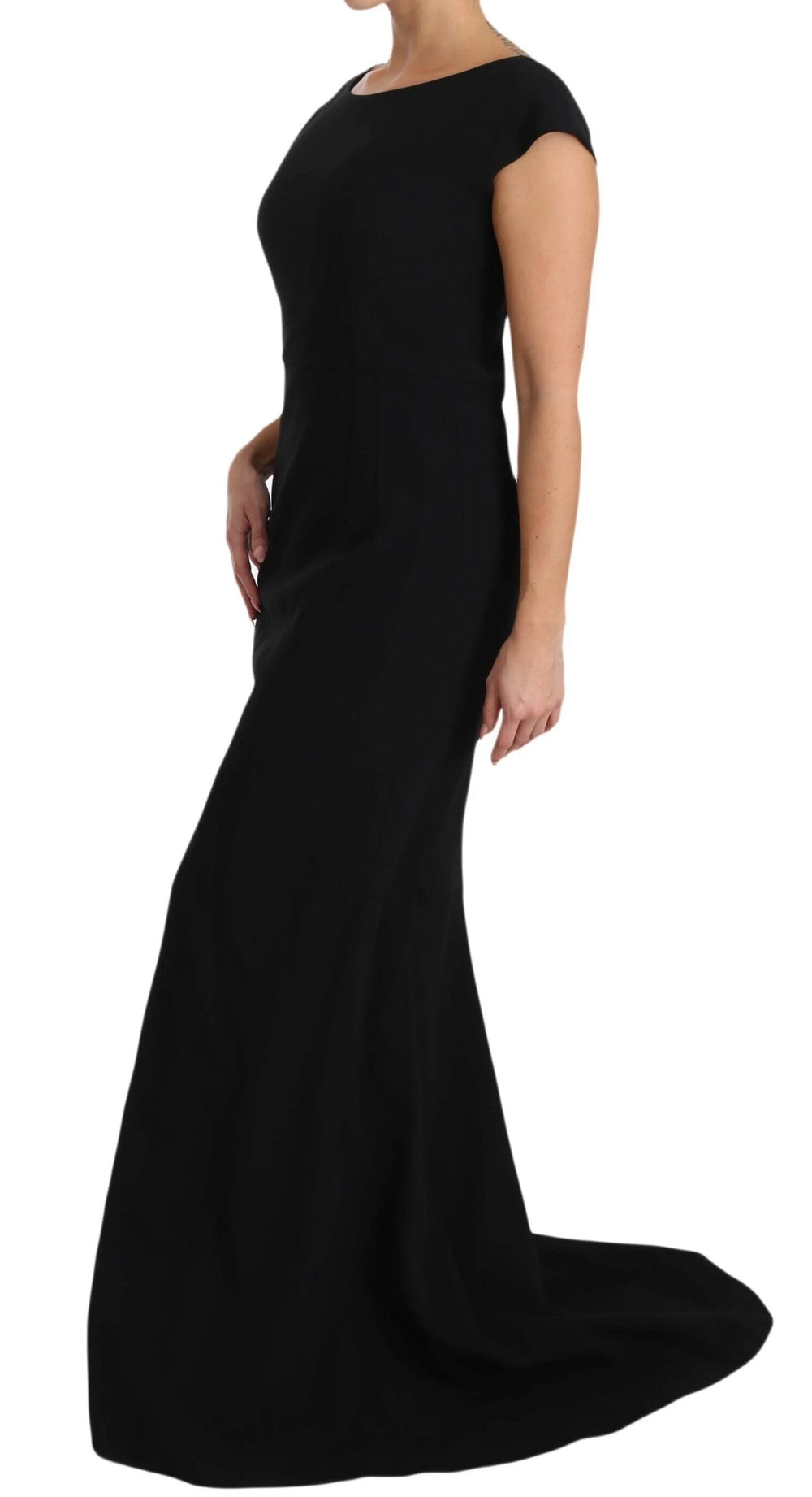 Dolce & Gabbana Black Stretch Fit Flare Gown Maxi - IT36 | XS - Dresses
