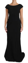 Dolce & Gabbana Black Stretch Fit Flare Gown Maxi - IT36 | XS - Dresses