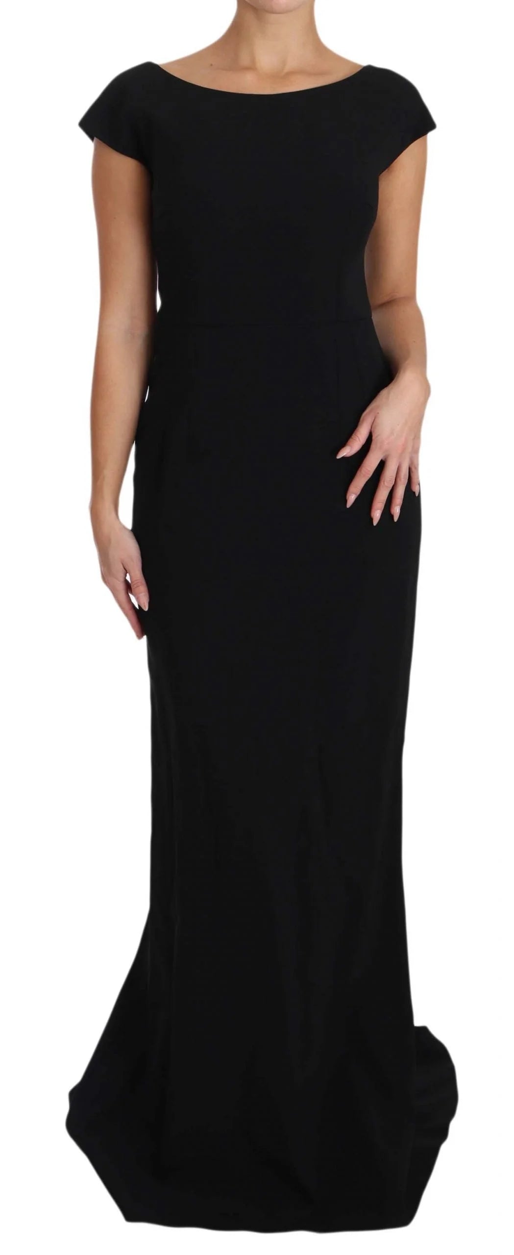 Dolce & Gabbana Black Stretch Fit Flare Gown Maxi - IT36 | XS - Dresses