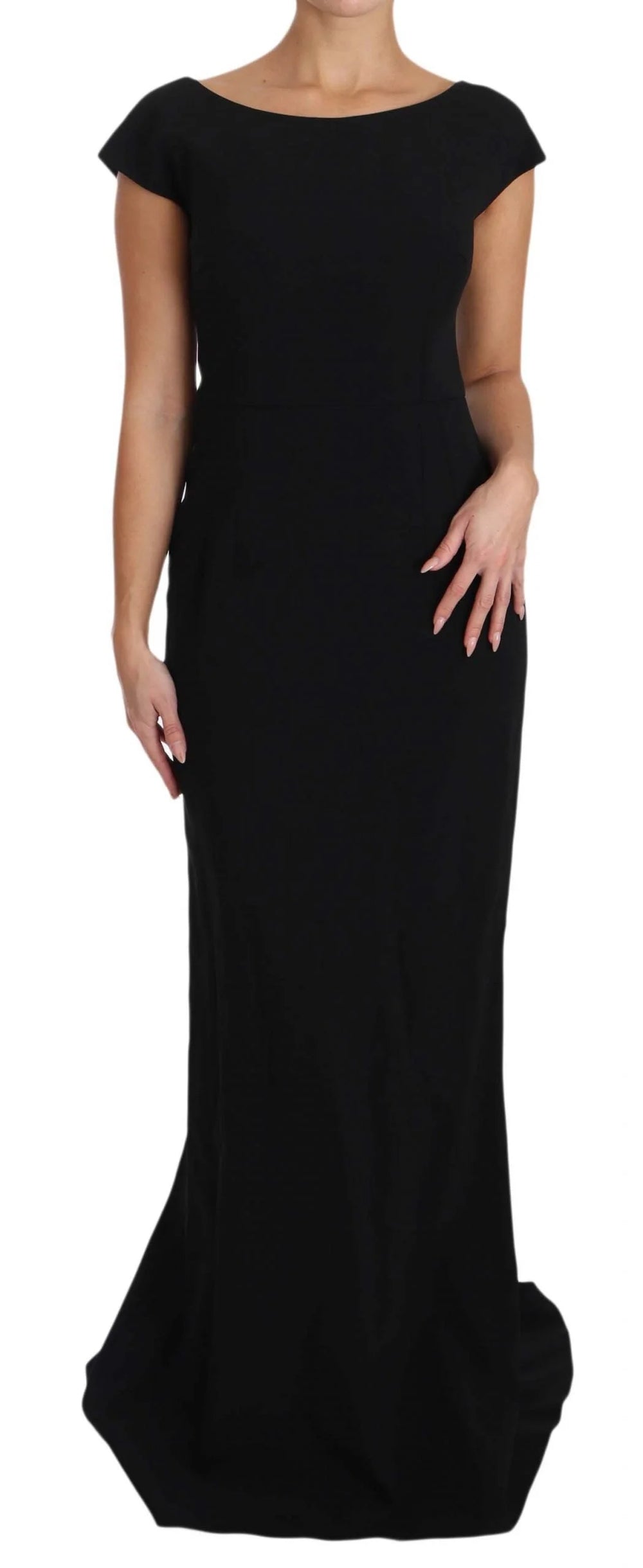 Dolce & Gabbana Black Stretch Fit Flare Gown Maxi - IT36 | XS - Dresses