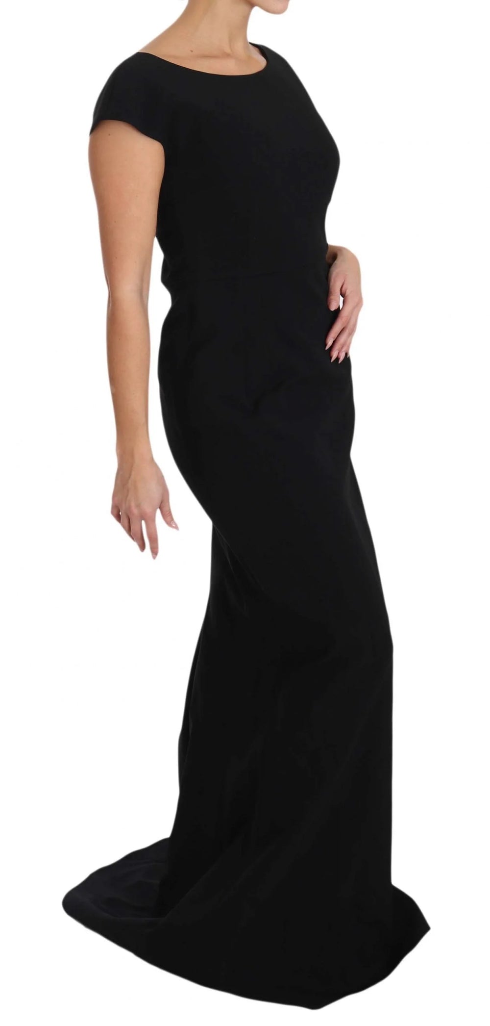 Dolce & Gabbana Black Stretch Fit Flare Gown Maxi - IT36 | XS - Dresses