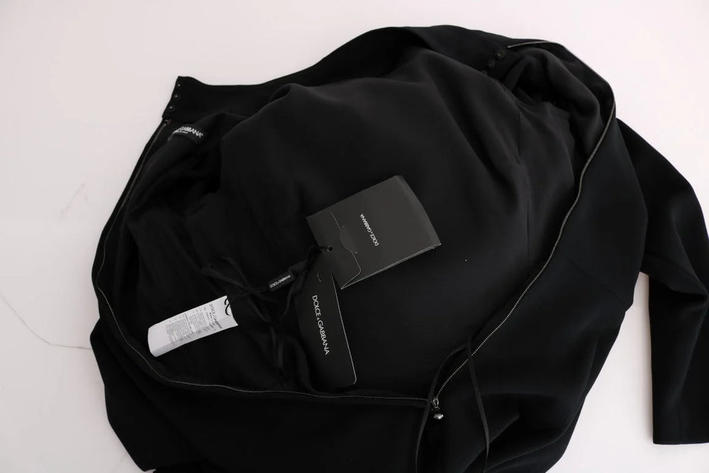 Dolce & Gabbana Black Stretch Long Gown Sheath Dress - IT44|L - Dresses