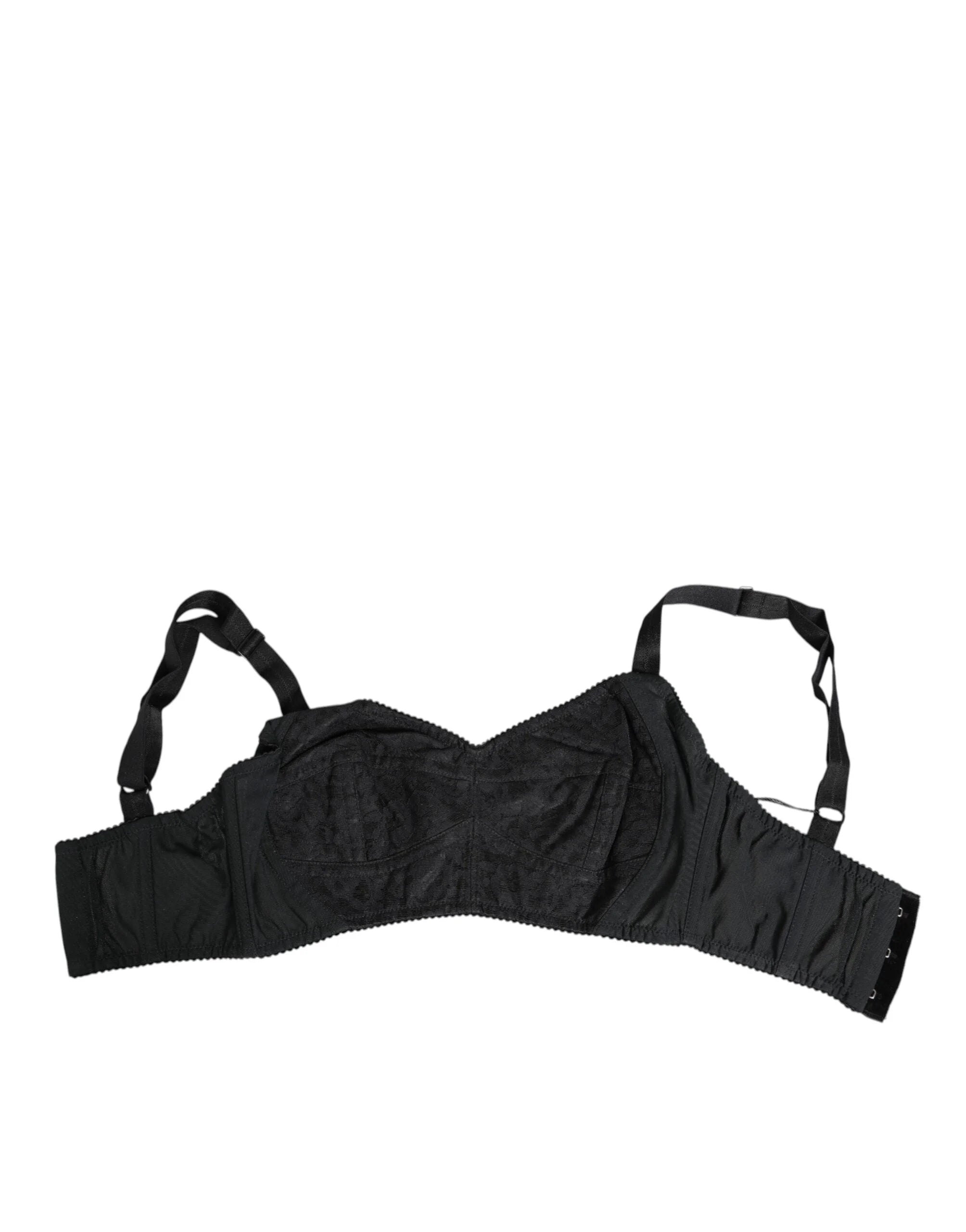 Dolce & Gabbana Black Stretch Nylon Bustier Bra Underwear - IT36 | XS - Bras