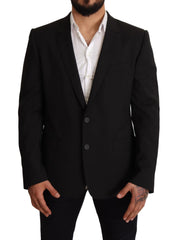 Dolce & Gabbana Black Striped MARTINI Jacket Blazer - IT54 | XL - Sport Jackets