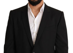 Dolce & Gabbana Black Striped MARTINI Jacket Blazer - IT54 | XL - Sport Jackets
