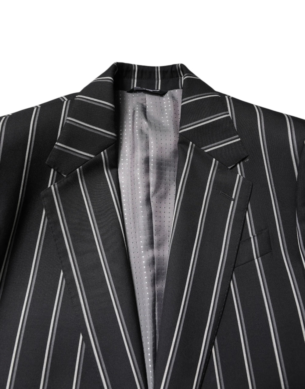 Dolce & Gabbana Black Striped SICILIA Formal 2 Piece Suit - IT48 | M - Pant Suits