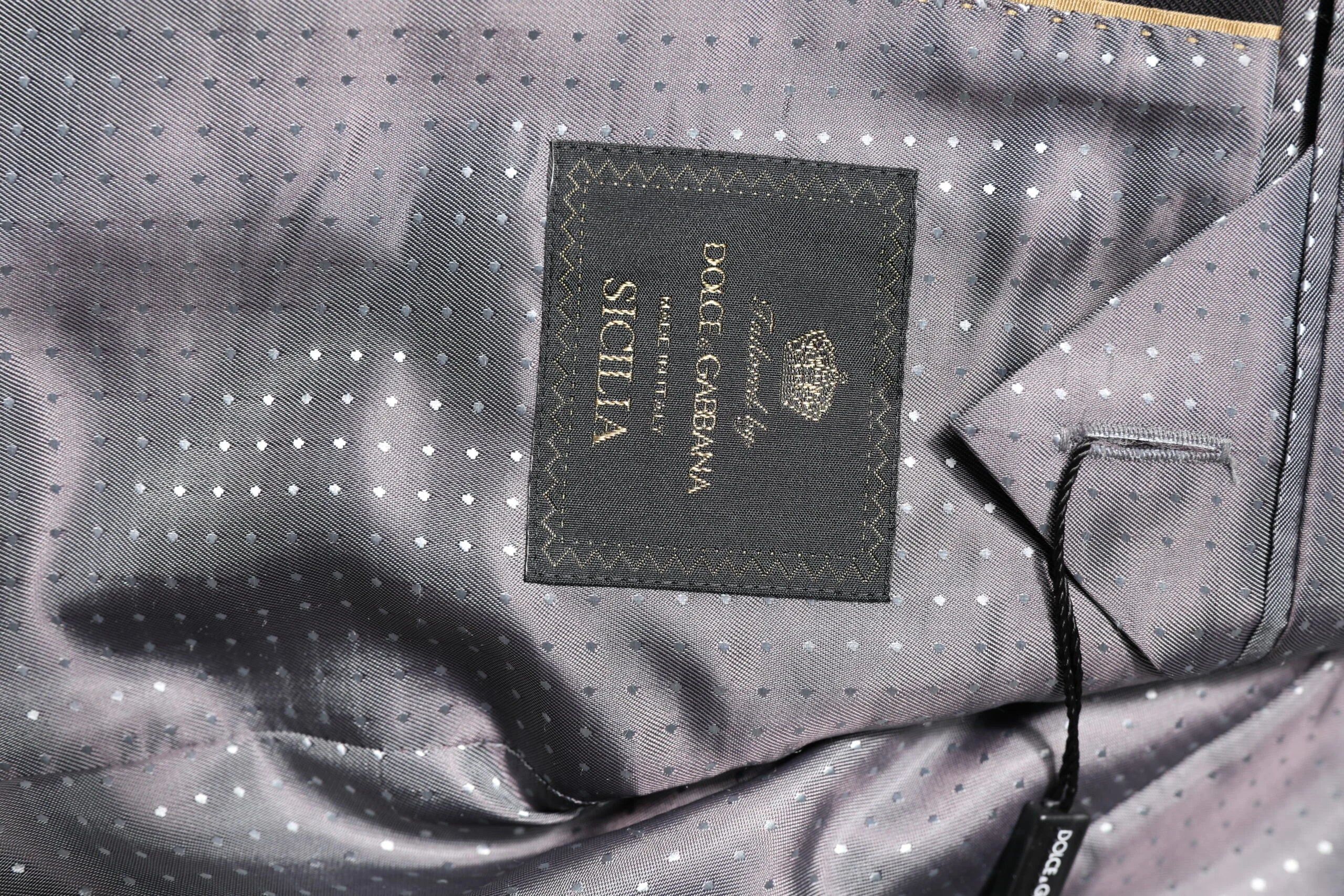 Dolce & Gabbana Black Striped SICILIA Formal 2 Piece Suit - IT48 | M - Pant Suits