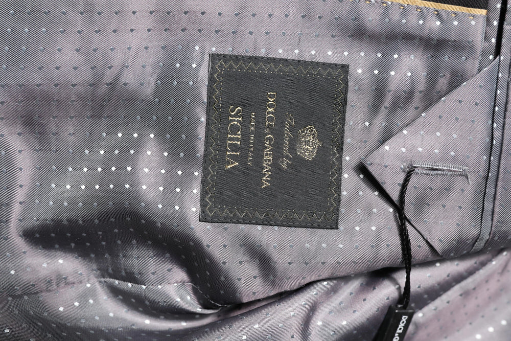 Dolce & Gabbana Black Striped SICILIA Formal 2 Piece Suit - IT48 | M - Pant Suits