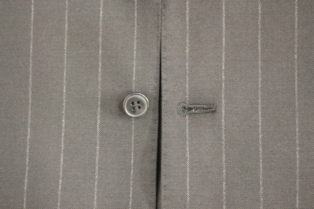 Dolce & Gabbana Black Striped Wool Logo Vest - IT48 | M - Vests