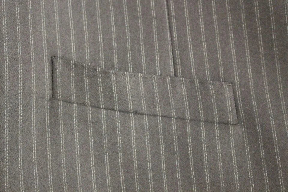 Dolce & Gabbana Black Striped Wool Single Breasted Vest - IT48 | M - Vests