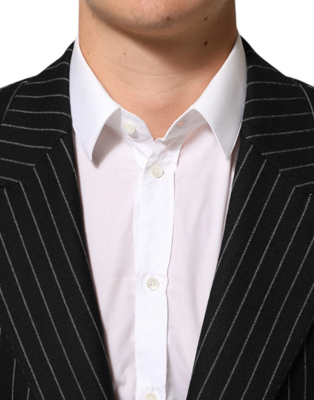 Dolce & Gabbana Black Stripes 2 Buttons Suit Jacket Blazer - IT54 | XL - Sport Jackets