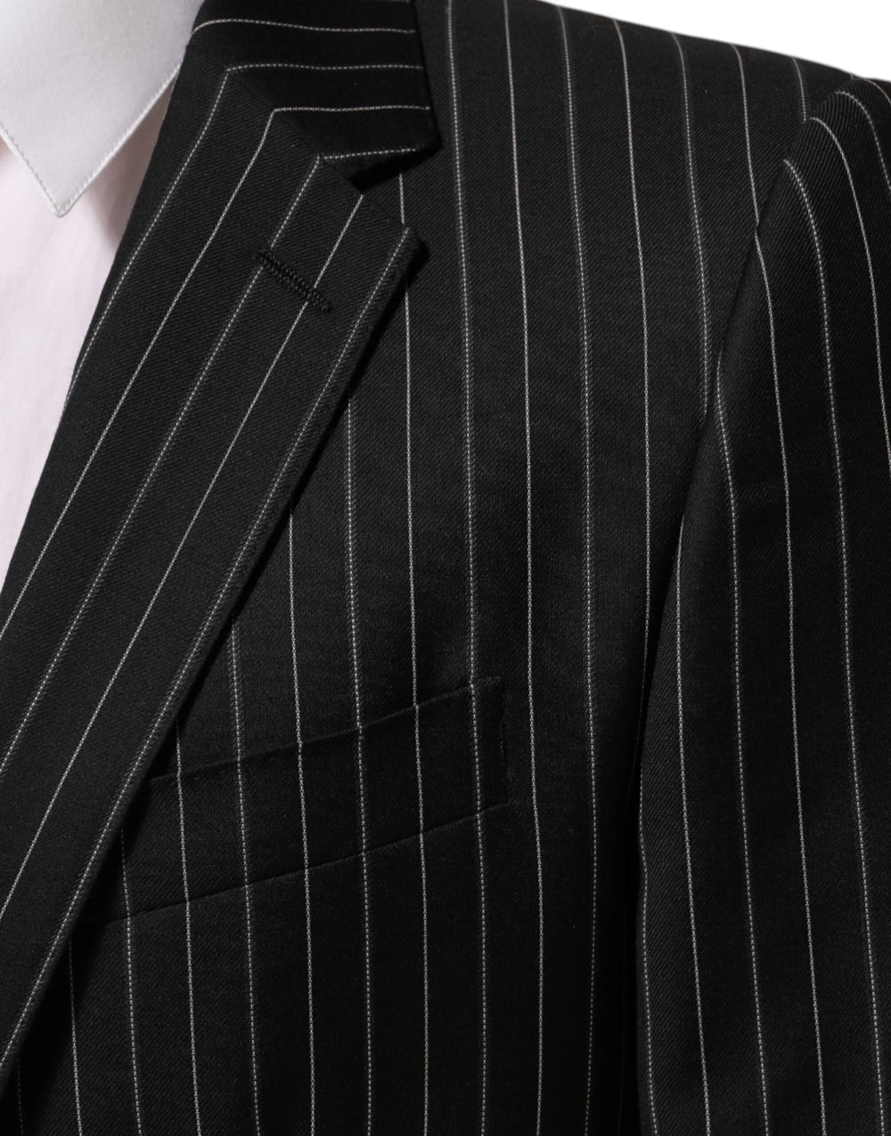 Dolce & Gabbana Black Stripes MARTINI 1 Button Suit Blazer - IT48 | M - Sport Jackets