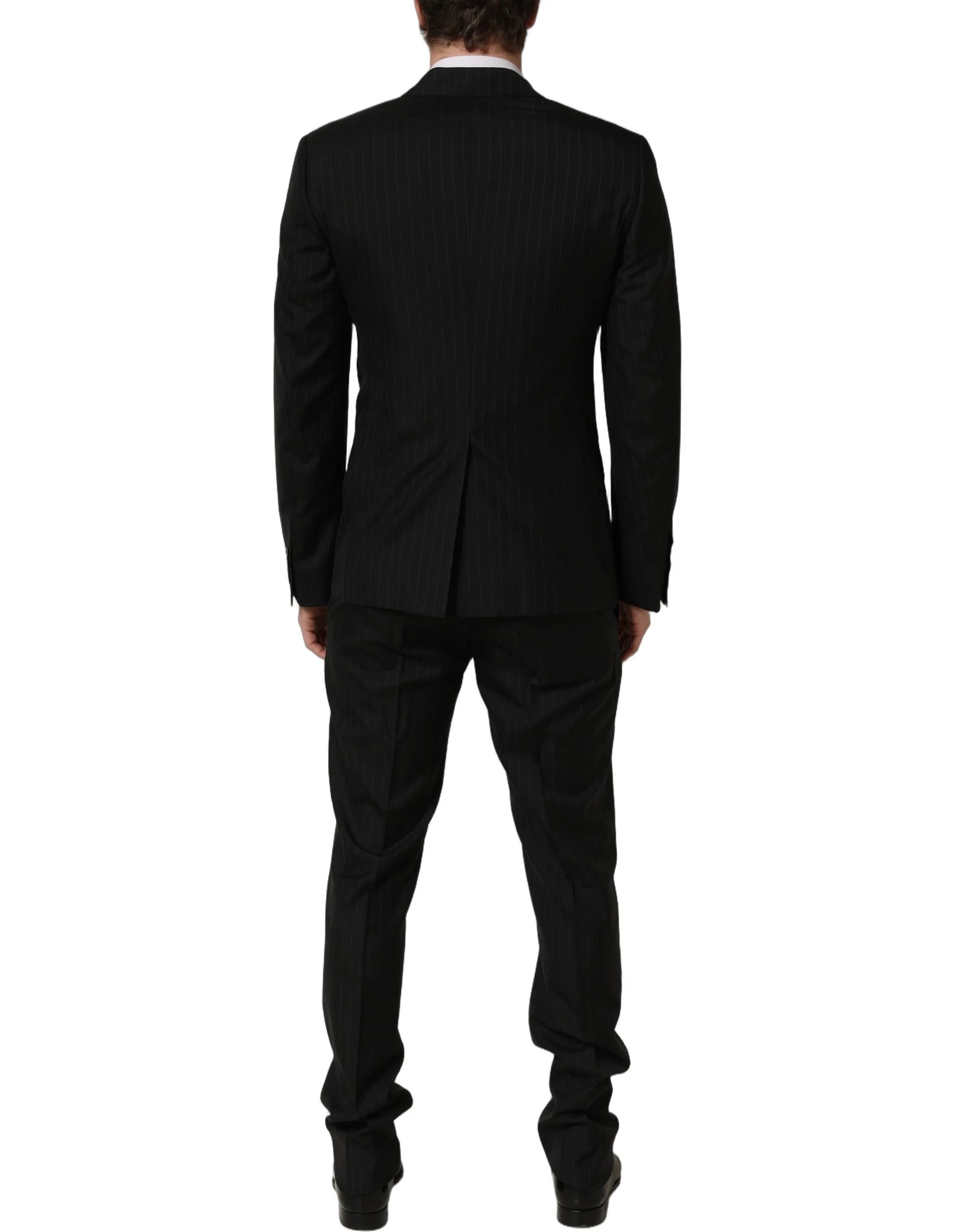 Dolce & Gabbana Black Stripes Slim Fit Formal 3 Piece Suit - IT50 | L