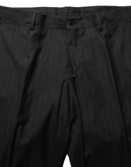 Dolce & Gabbana Black Stripes Slim Fit Formal 3 Piece Suit - IT50 | L