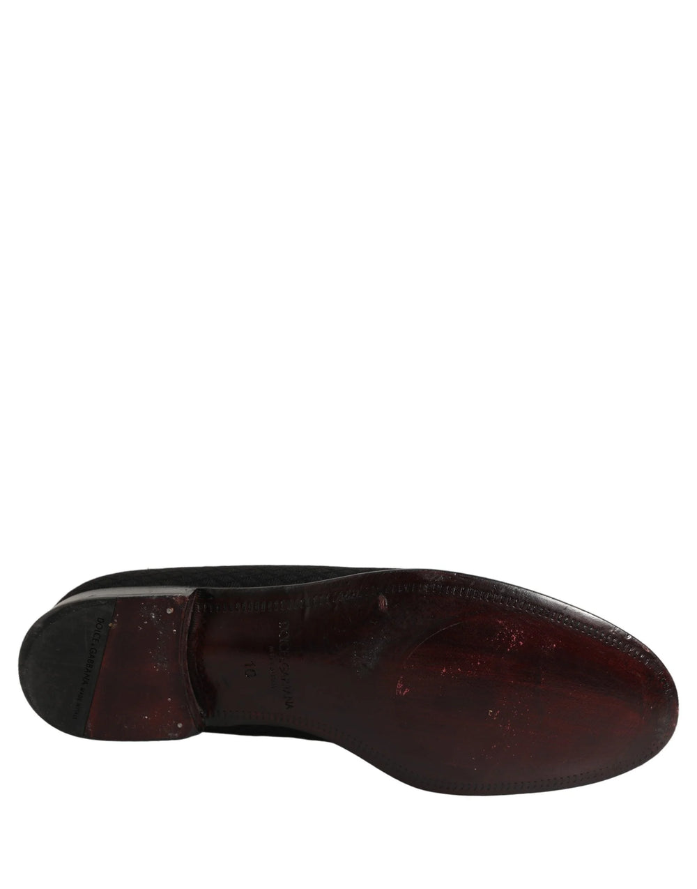 Dolce & Gabbana Black Suede Cross Slip On Men Loafers Shoes - EU44/US11