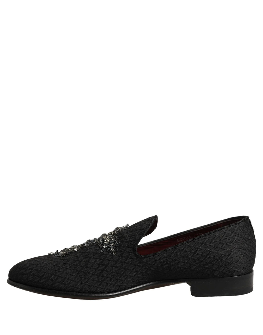 Dolce & Gabbana Black Suede Cross Slip On Men Loafers Shoes - EU44/US11