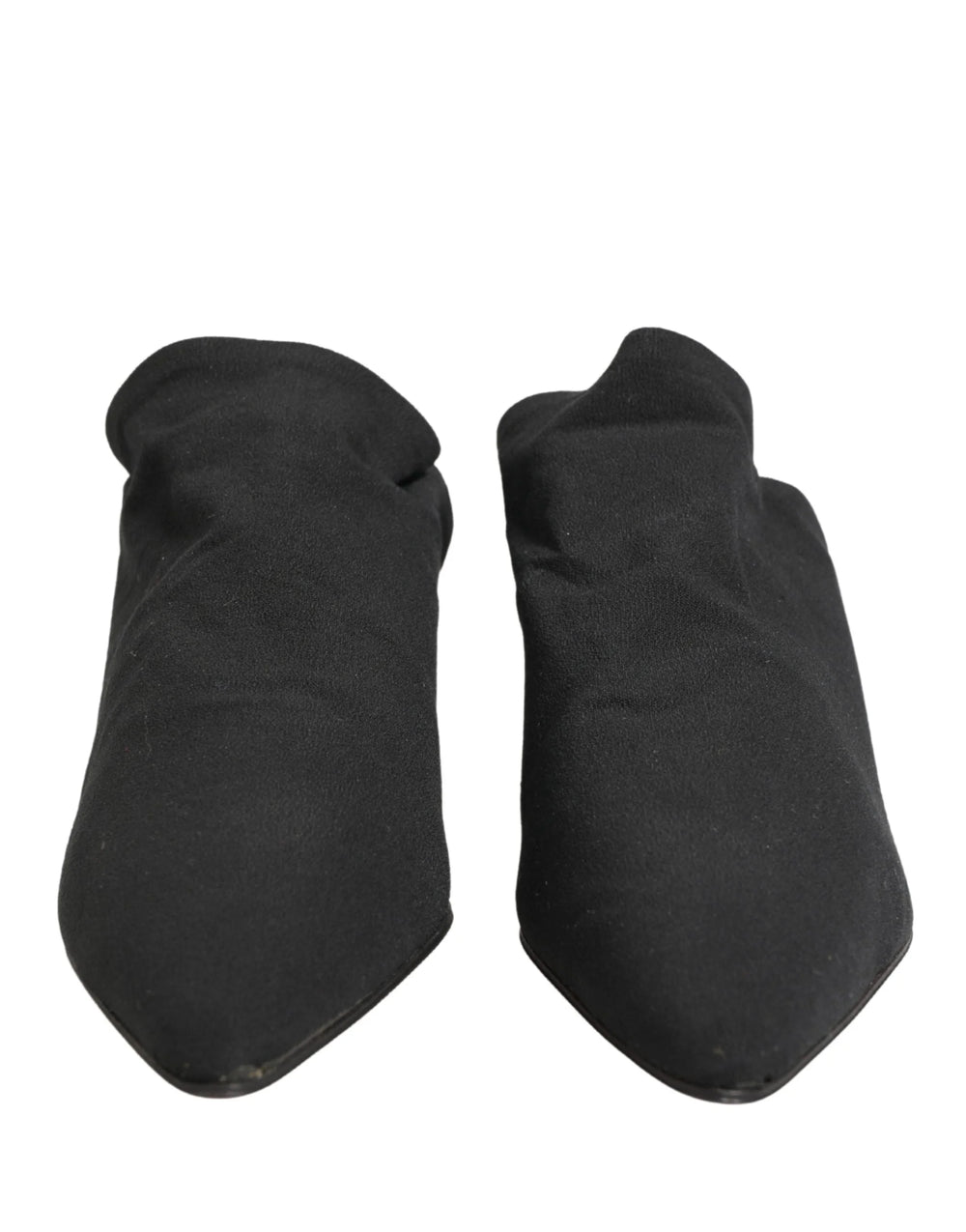 Mules à talon en daim noir Dolce & Gabbana - EU38/US7.5