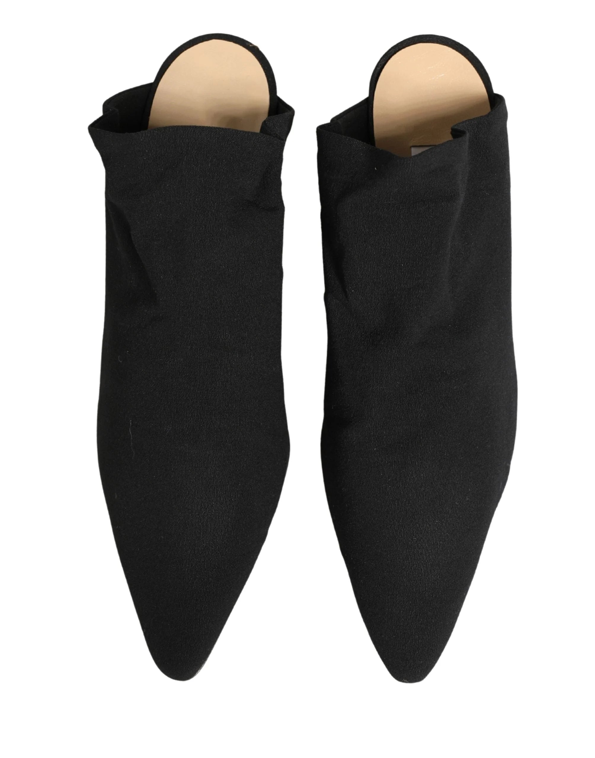 Mules à talon en daim noir Dolce & Gabbana - EU38/US7.5