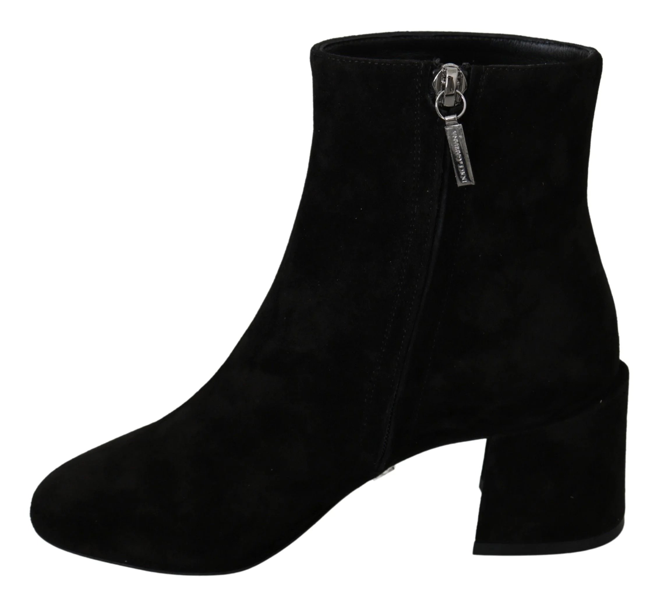 Dolce & Gabbana Black Suede L’Amore E’Bellezza Boots Shoes - EU35/US4.5 - Boots