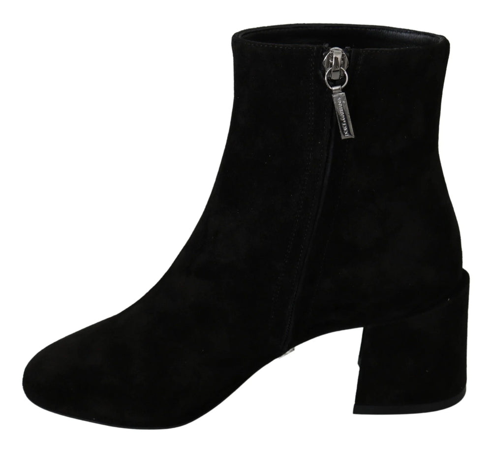 Dolce & Gabbana Black Suede L’Amore E’Bellezza Boots Shoes - EU35/US4.5 - Boots