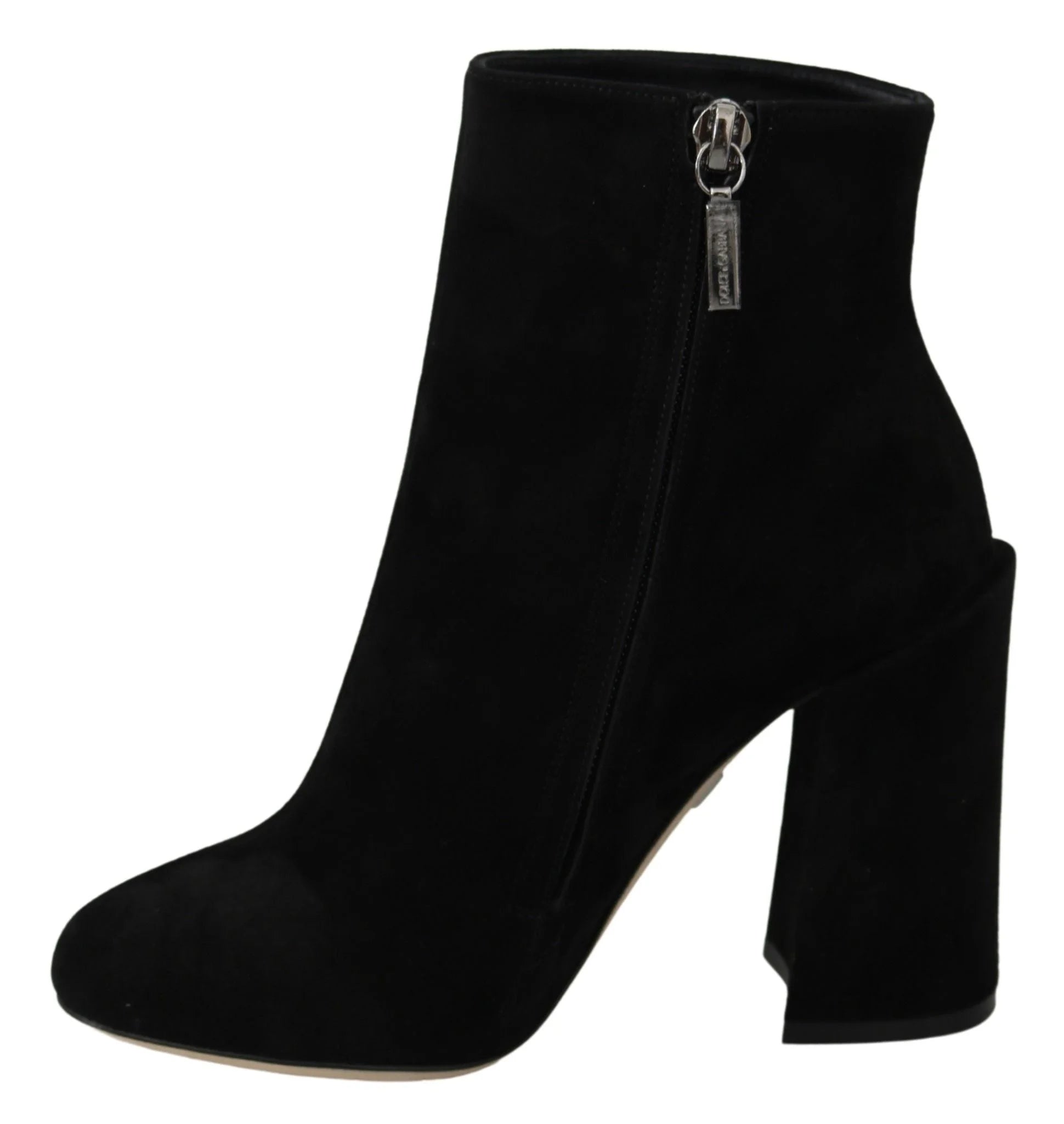 Dolce & Gabbana Black Suede L’Amore E’Bellezza Boots Shoes - EU35/US4.5 - Boots