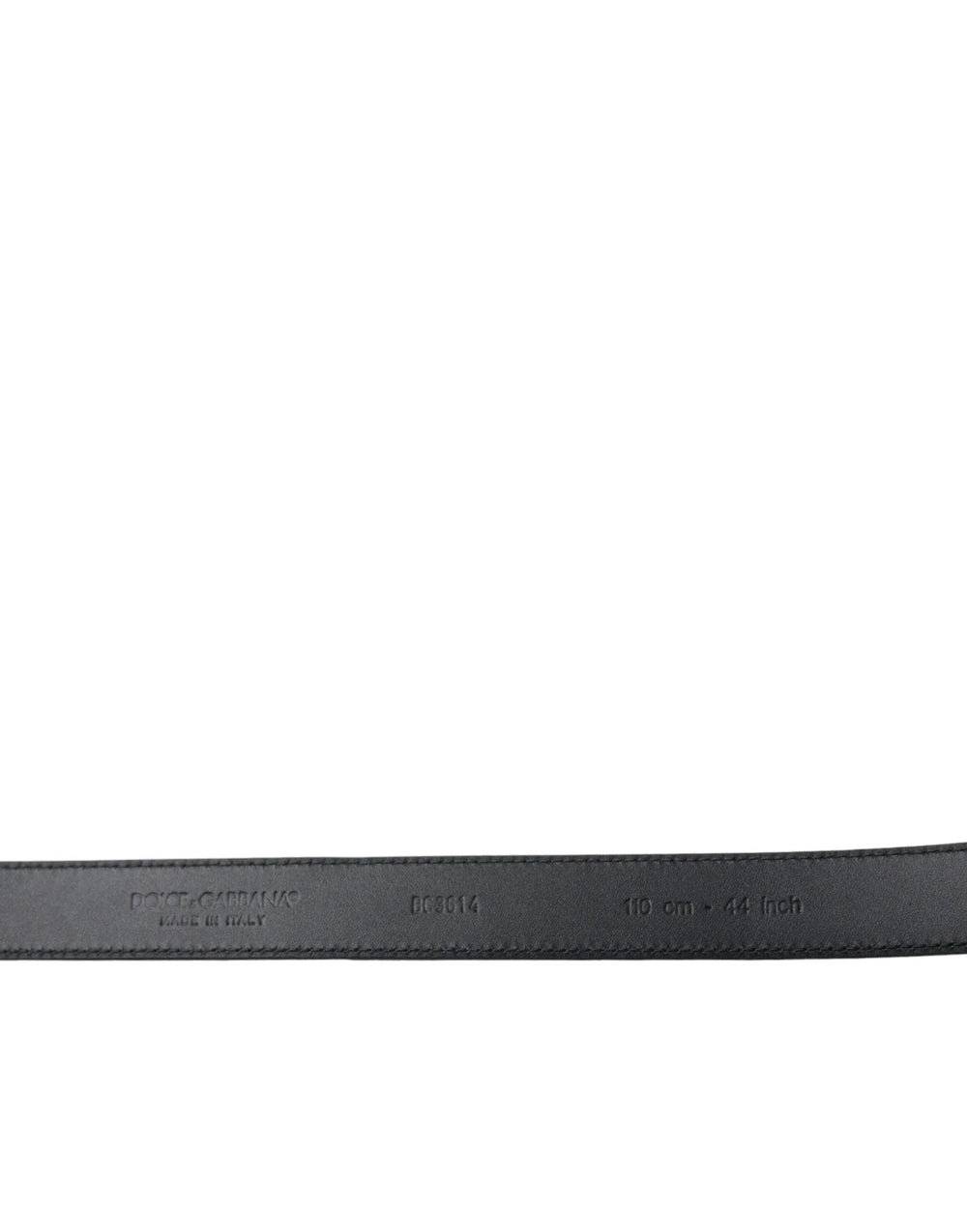 Dolce & Gabbana Black Suede Leather Gold Metal Buckle Belt - 110 cm / 44 Inches - Belts