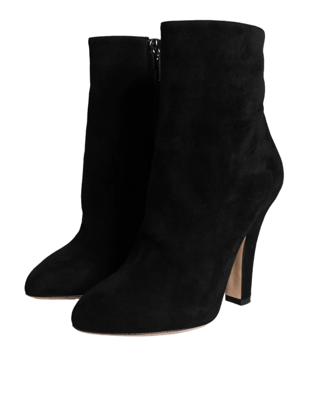Dolce & Gabbana Black Suede Leather Mid Calf Boots Shoes - EU36/US5.5 - Boots