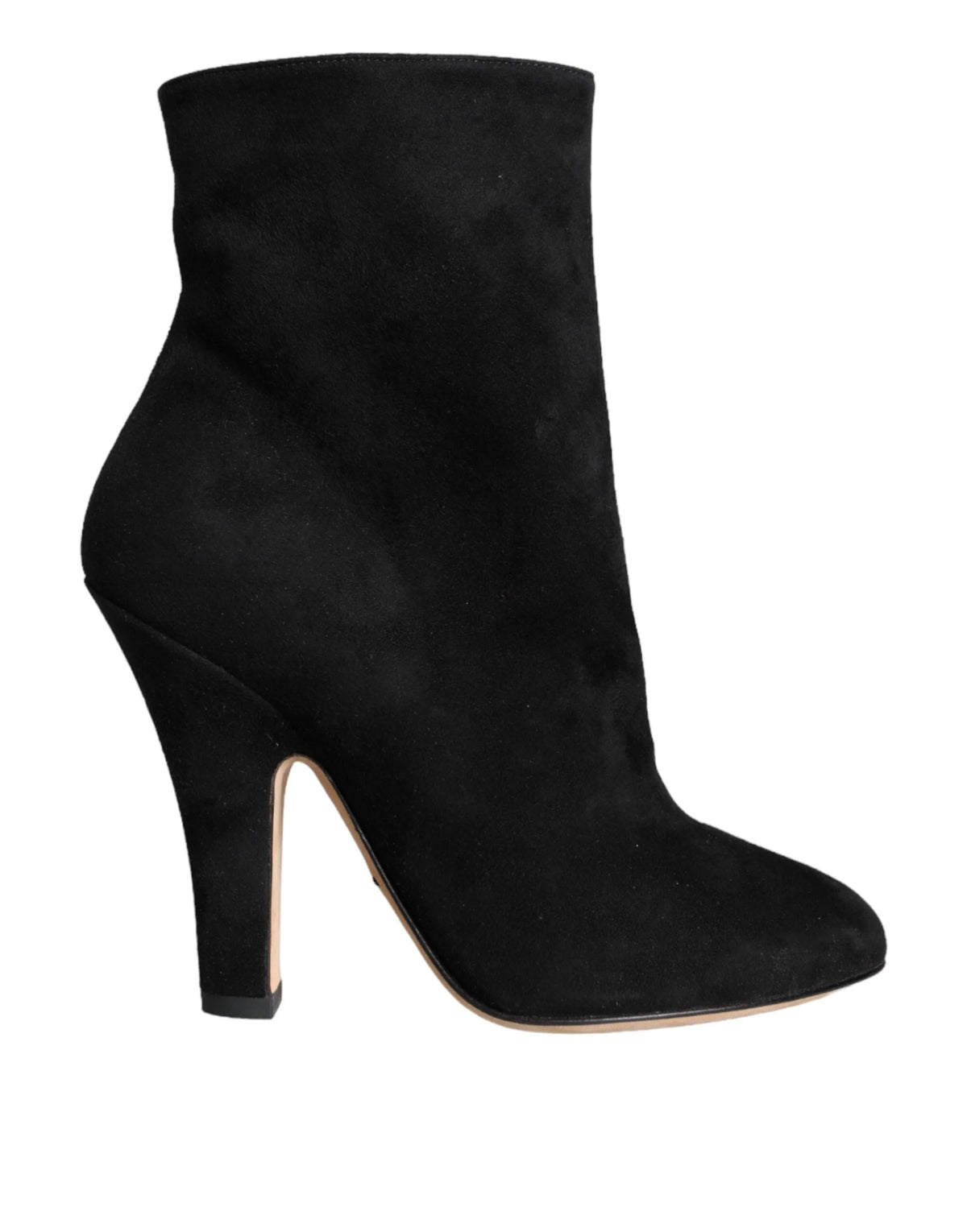Dolce & Gabbana Black Suede Leather Mid Calf Boots Shoes - EU36/US5.5 - Boots