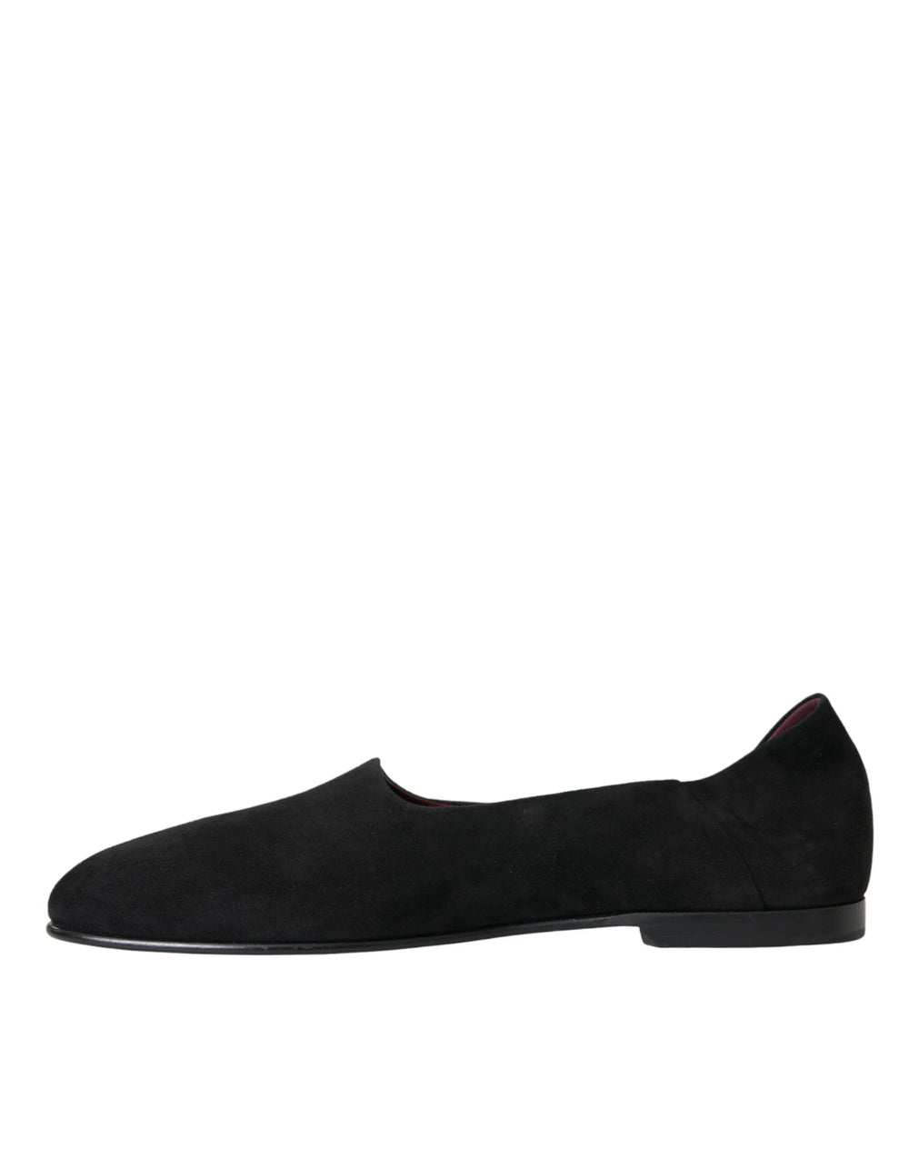 Dolce & Gabbana Black Suede Loafers Formal Dress Slip On Shoes - Flats