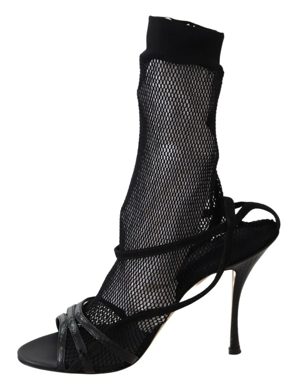 Dolce & Gabbana Black Suede Short Boots Sandals Shoes - EU39.5/US9
