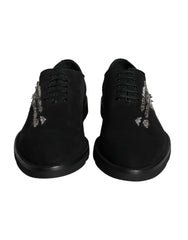 Dolce & Gabbana Black Suede Sicilia Lace Up Formal Shoes - EU41.5/US8.5 - Shoes
