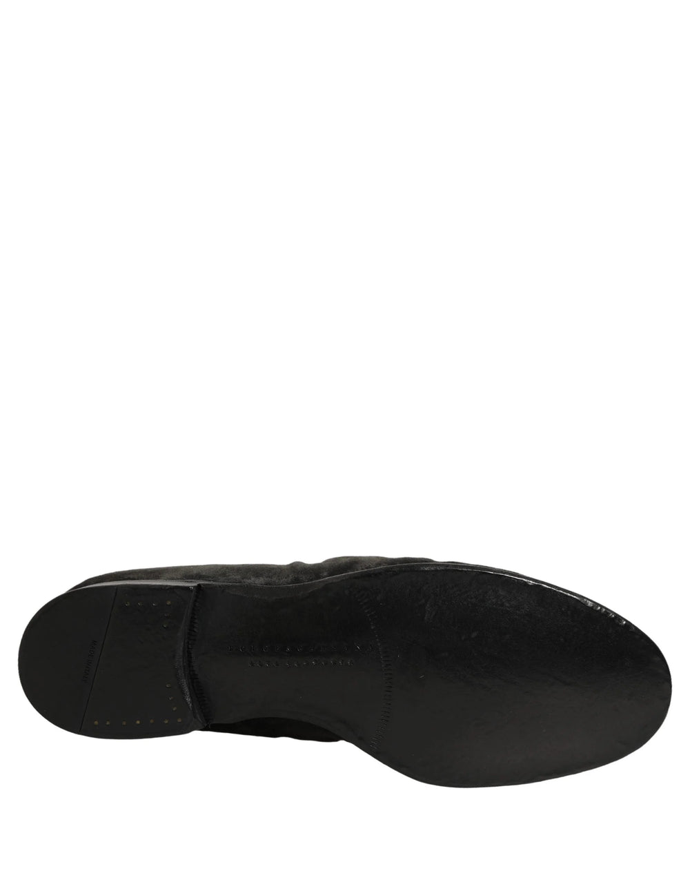 Dolce & Gabbana Black Suede Slip On Men Slippers Loafers Shoes - EU42/US9