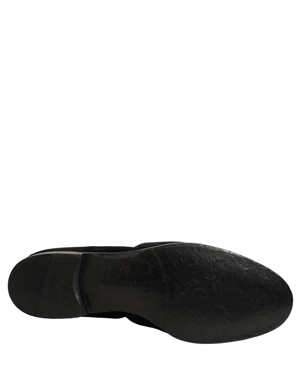 Dolce & Gabbana Black Suede Slip On Slippers Loafers Shoes - EU44/US11