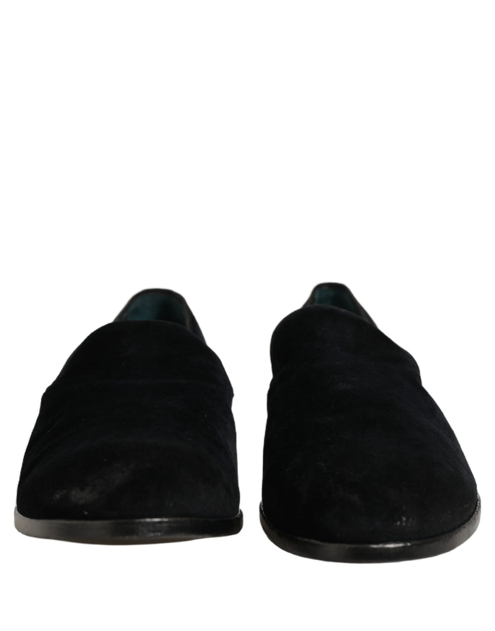 Dolce & Gabbana Black Suede Slip On Slippers Loafers Shoes - EU44/US11