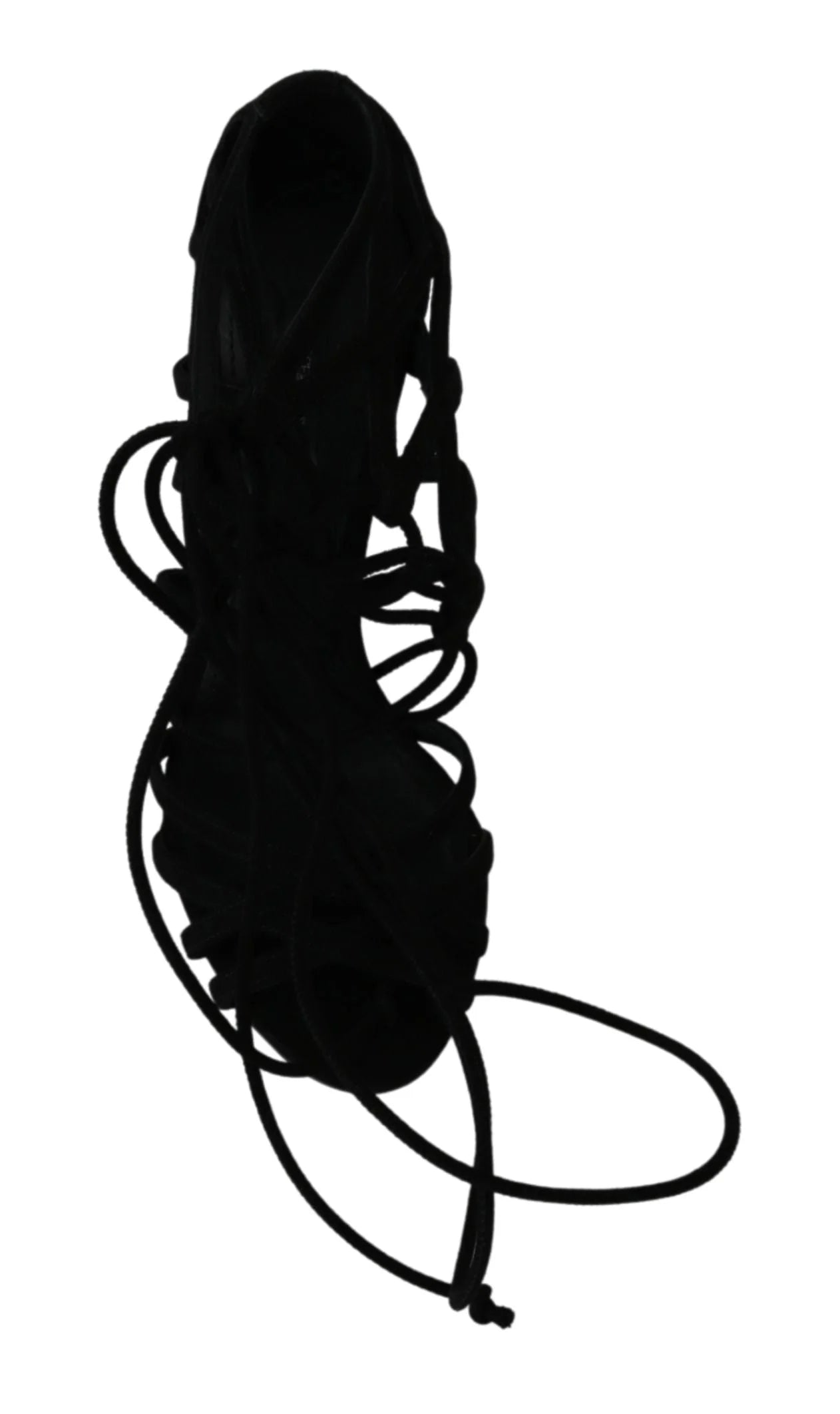 Dolce & Gabbana Black Suede Strap Stilettos Shoes Sandals - EU36/US5.5 - Sandals